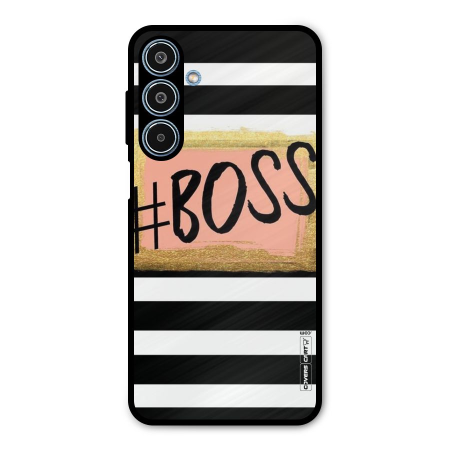 Boss Stripes Metal Back Case for Galaxy M35