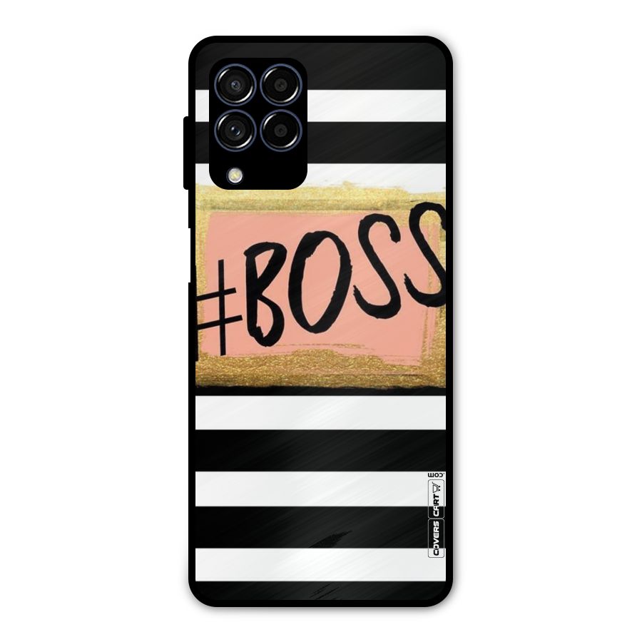 Boss Stripes Metal Back Case for Galaxy M53 5G