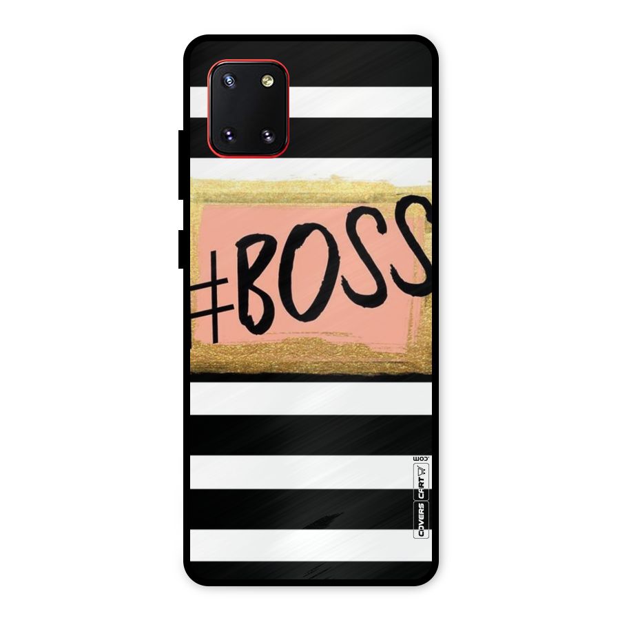 Boss Stripes Metal Back Case for Galaxy Note 10 Lite