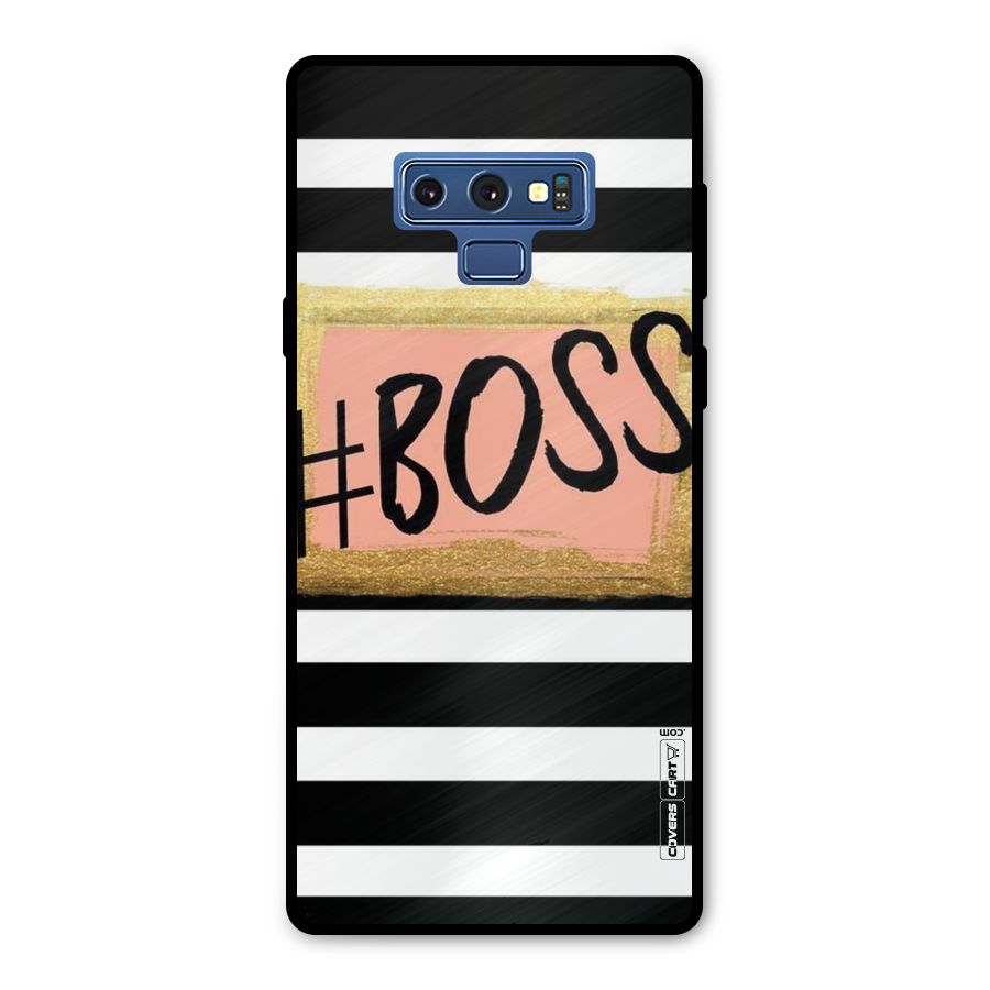 Boss Stripes Metal Back Case for Galaxy Note 9