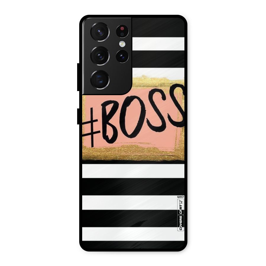 Boss Stripes Metal Back Case for Galaxy S21 Ultra 5G