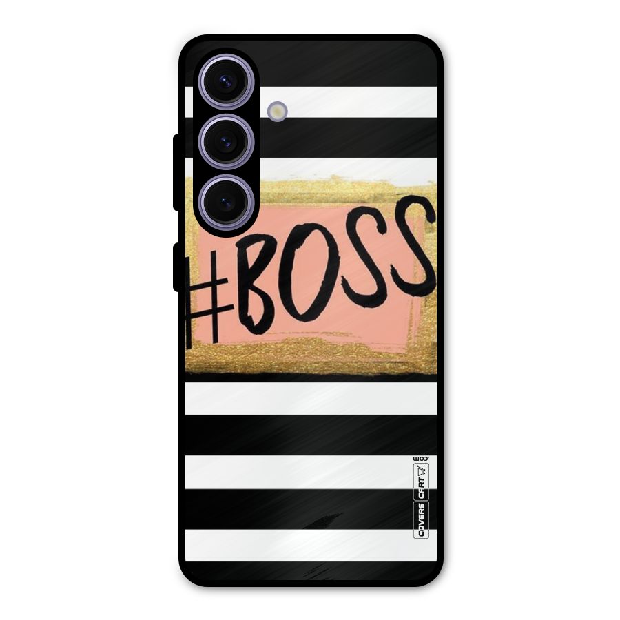 Boss Stripes Metal Back Case for Galaxy S24