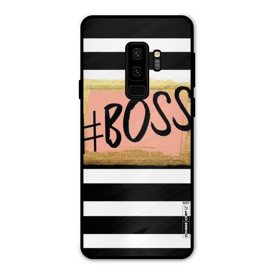 Boss Stripes Metal Back Case for Galaxy S9 Plus