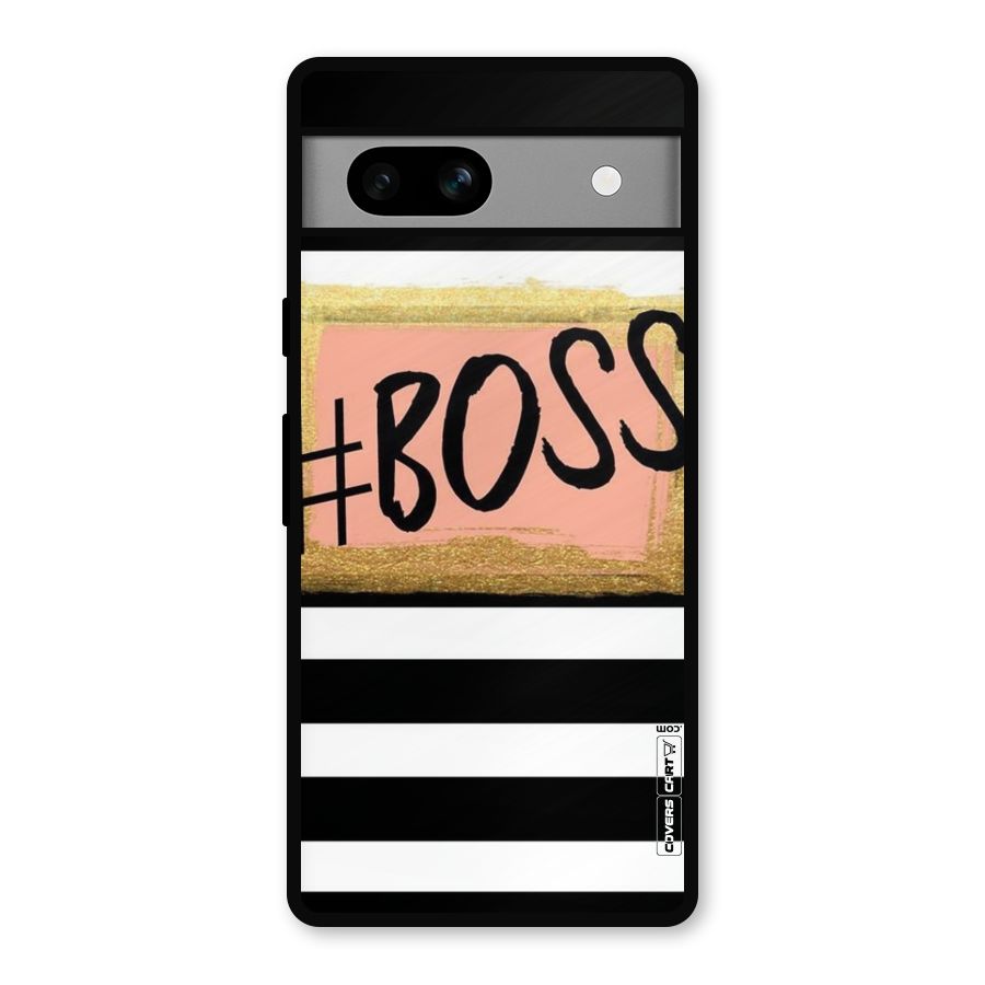 Boss Stripes Metal Back Case for Google Pixel 7a