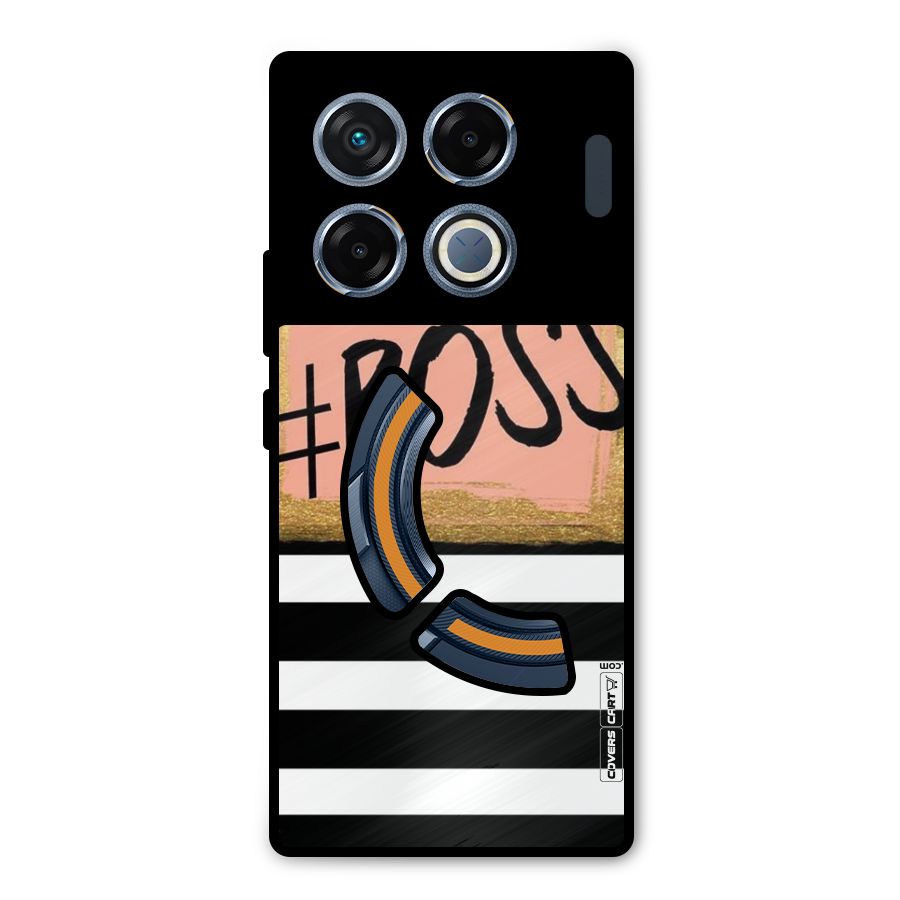 Boss Stripes Metal Back Case for Infinix GT 20 Pro
