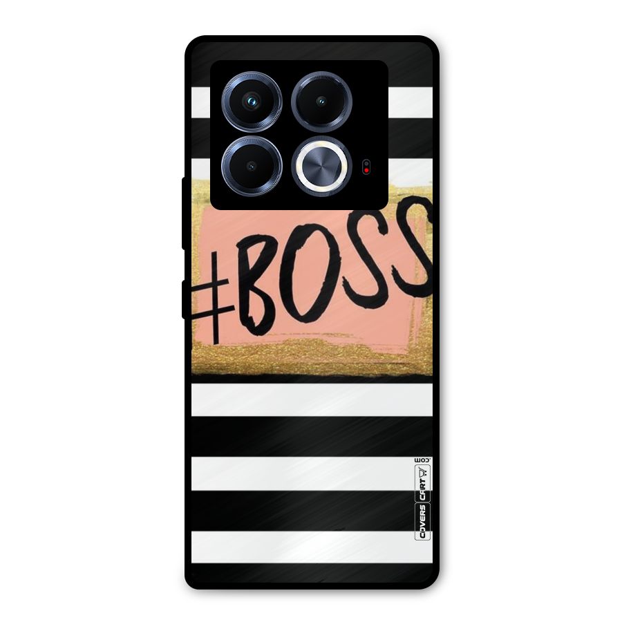 Boss Stripes Metal Back Case for Infinix Note 40 5G