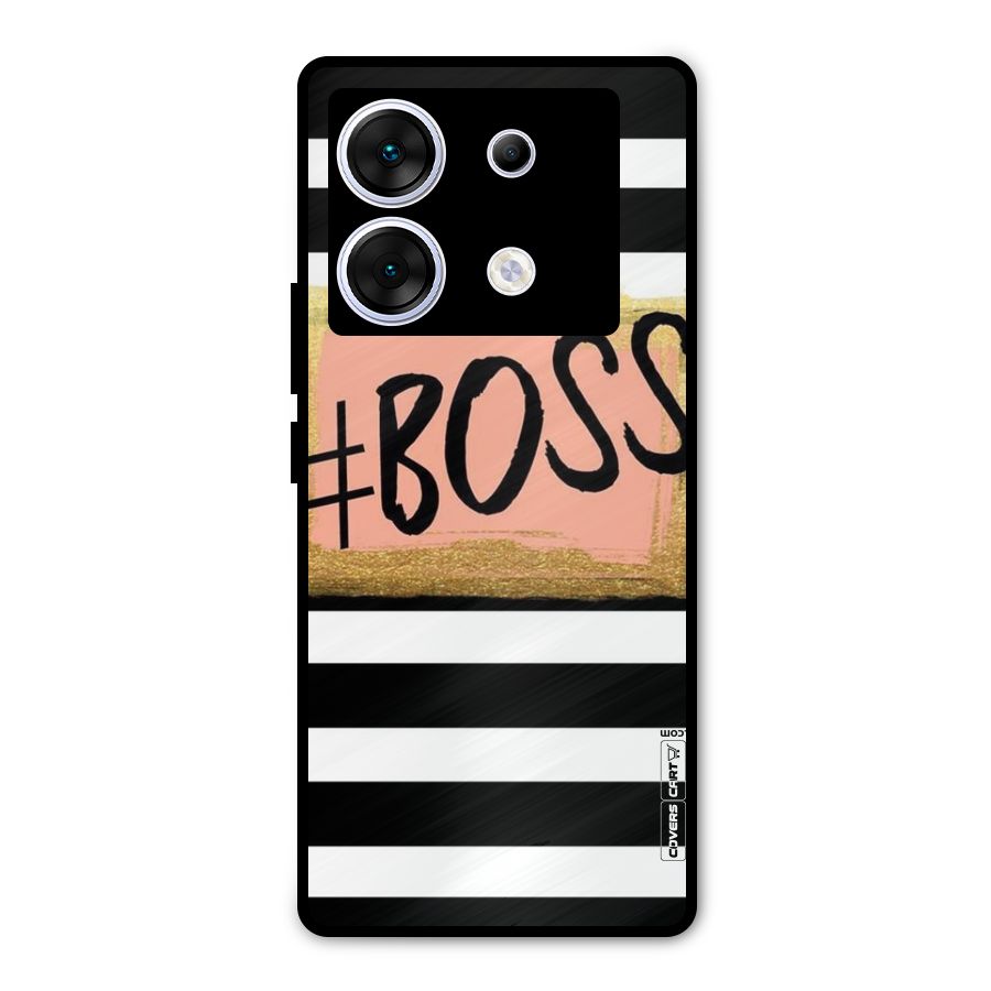 Boss Stripes Metal Back Case for Infinix Zero 30 5G