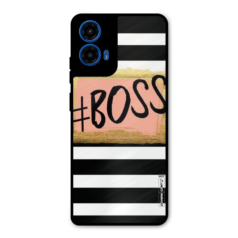 Boss Stripes Metal Back Case for Moto G45