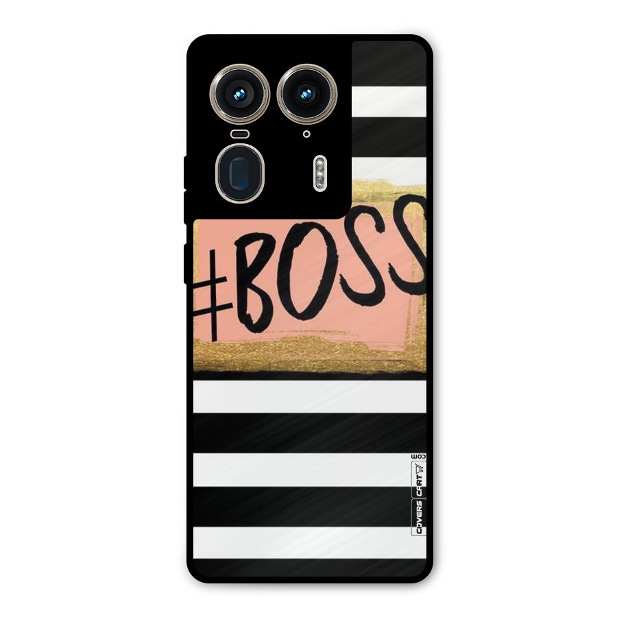 Boss Stripes Metal Back Case for Motorola Edge 50 Ultra
