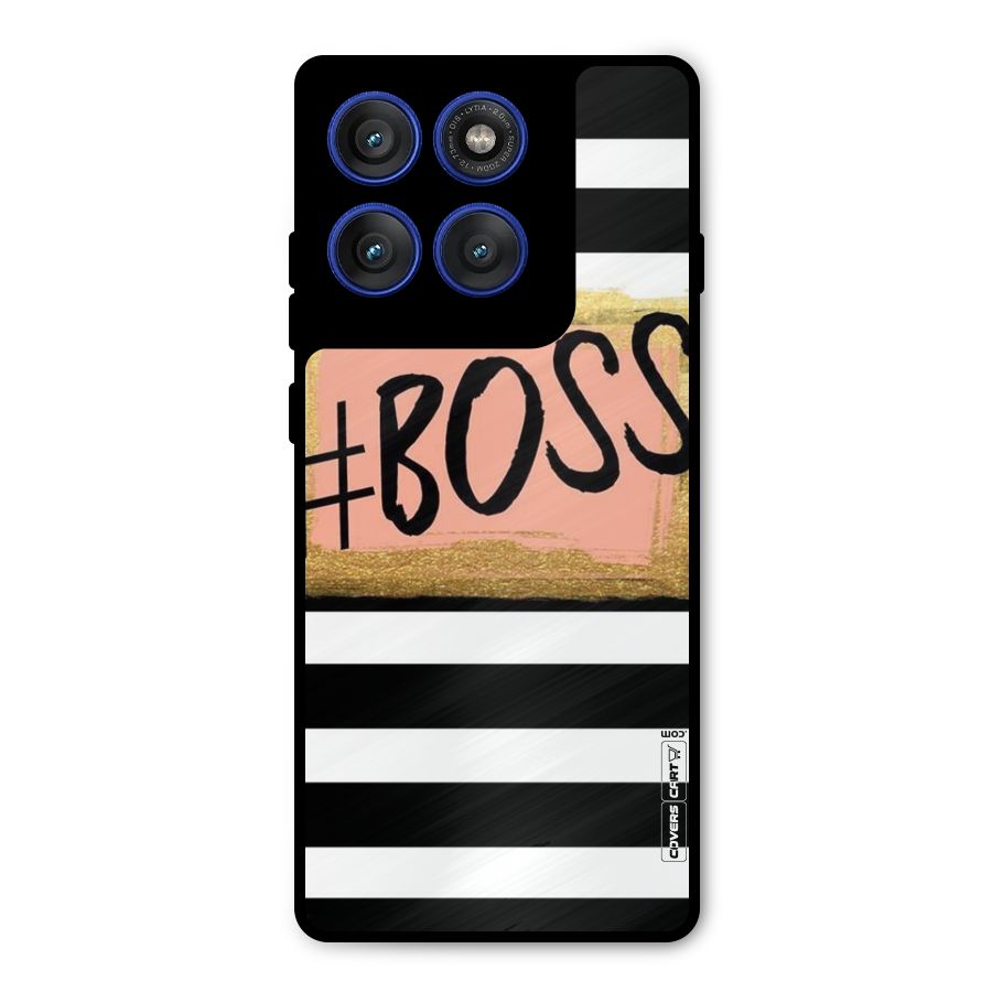 Boss Stripes Metal Back Case for Motorola Edge 60 Pro