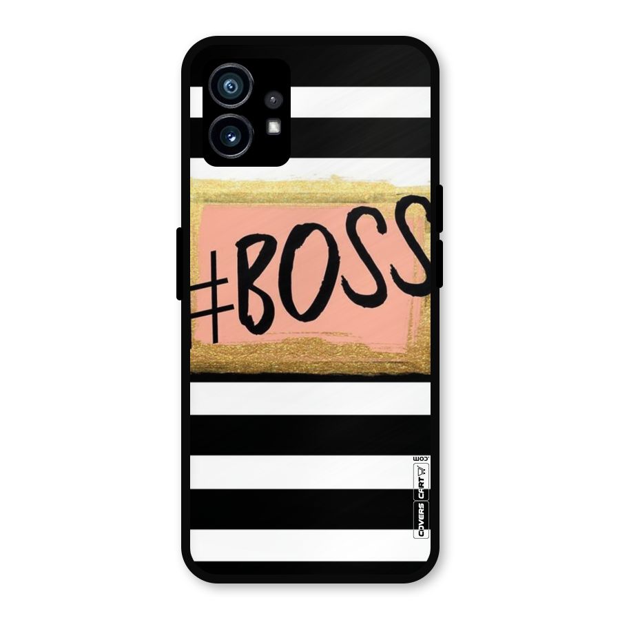 Boss Stripes Metal Back Case for Nothing Phone 1