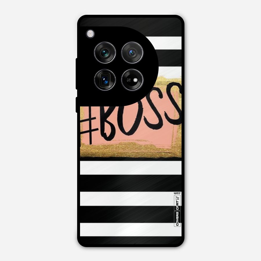 Boss Stripes Metal Back Case for OnePlus 12