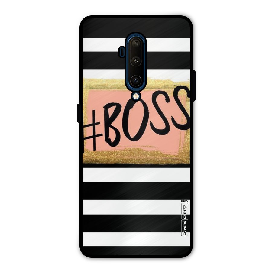 Boss Stripes Metal Back Case for OnePlus 7T Pro