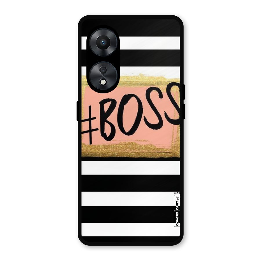 Boss Stripes Metal Back Case for Oppo A78