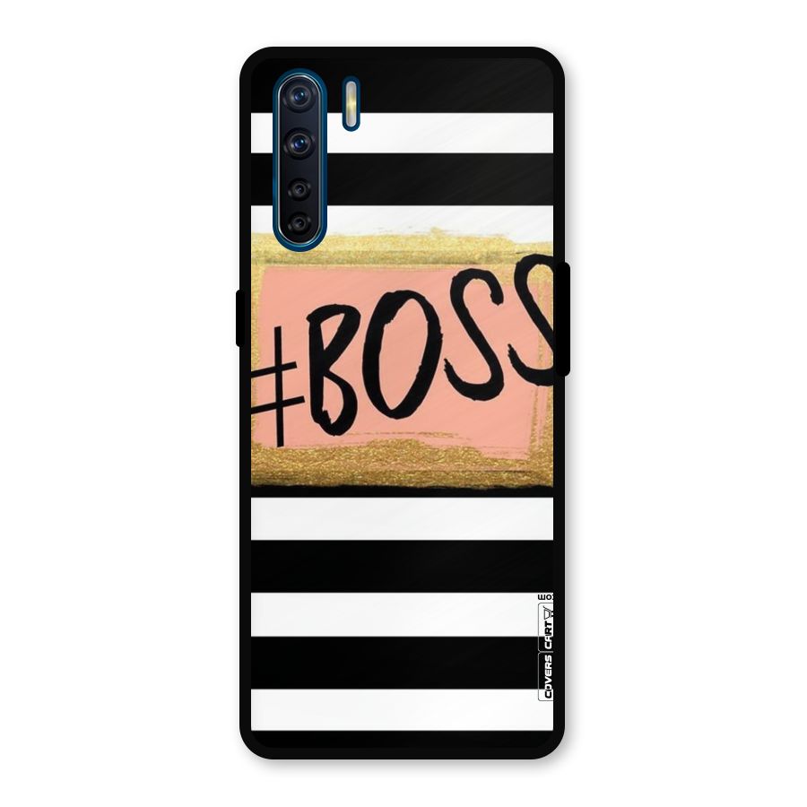Boss Stripes Metal Back Case for Oppo F15