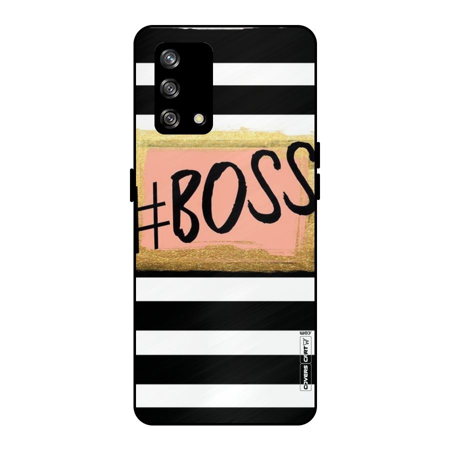 Boss Stripes Metal Back Case for Oppo F19