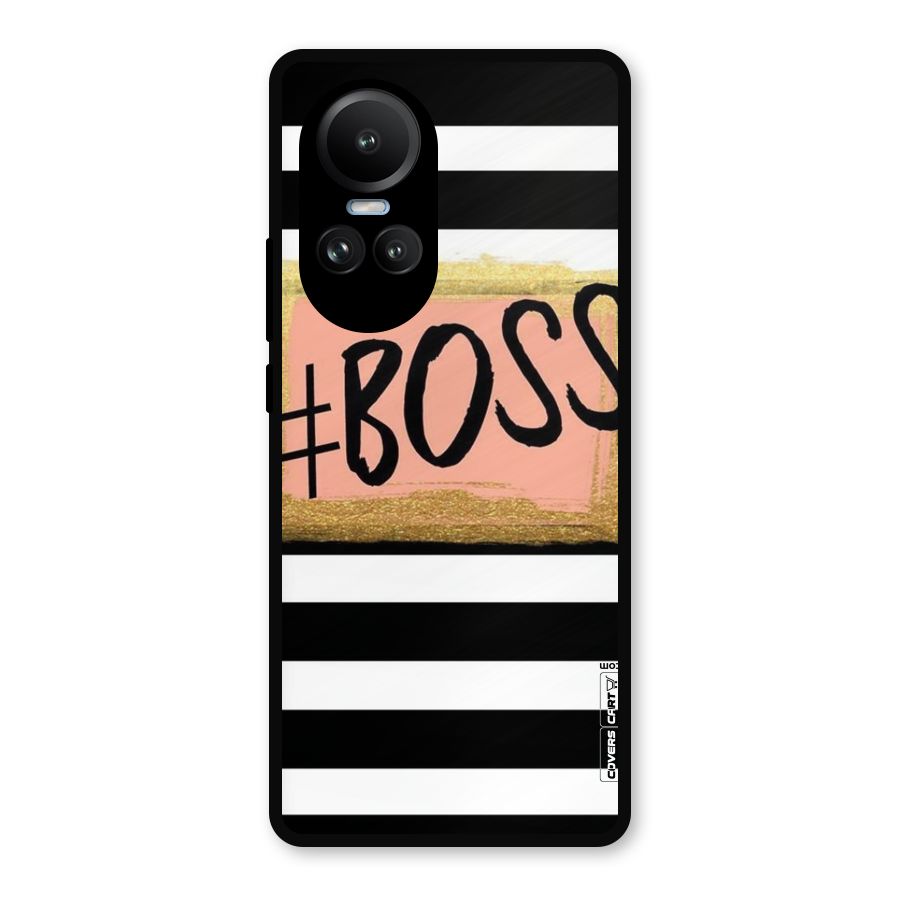 Boss Stripes Metal Back Case for Oppo Reno10 Pro