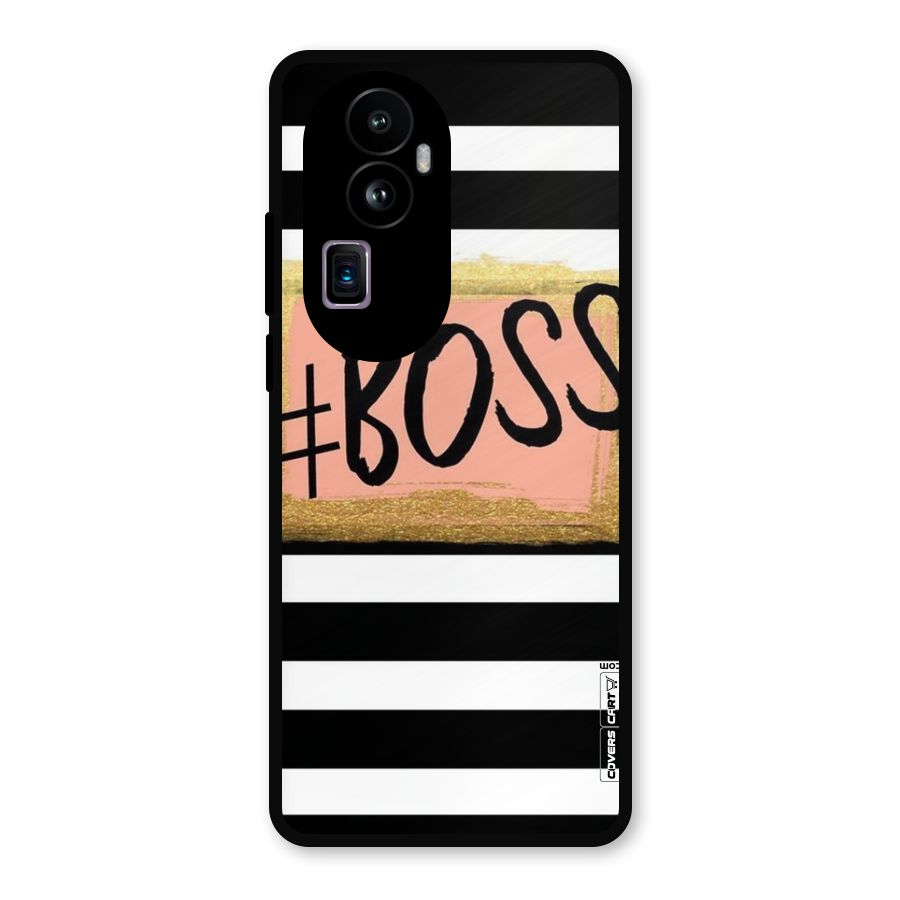 Boss Stripes Metal Back Case for Oppo Reno10 Pro Plus
