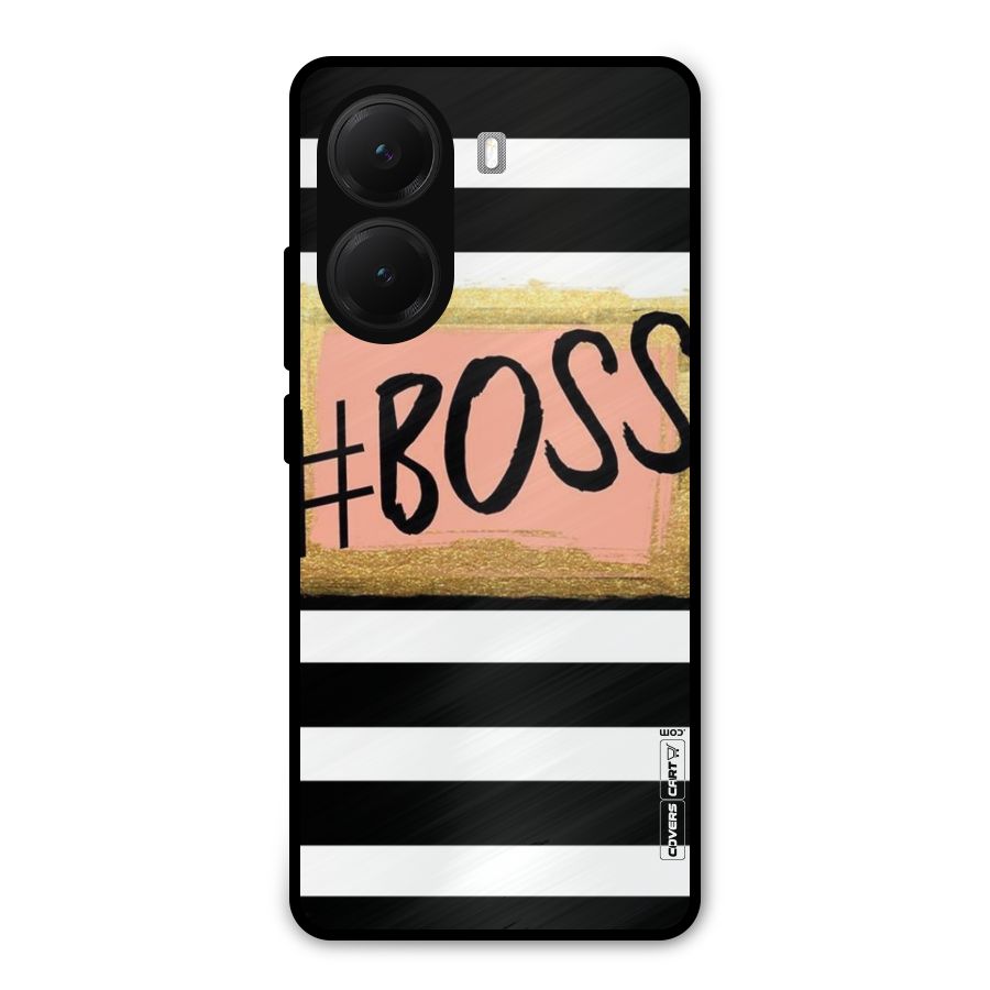 Boss Stripes Metal Back Case for Poco X7 Pro