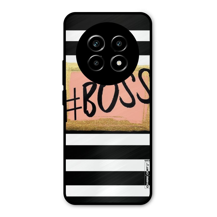 Boss Stripes Metal Back Case for Realme 13 Pro