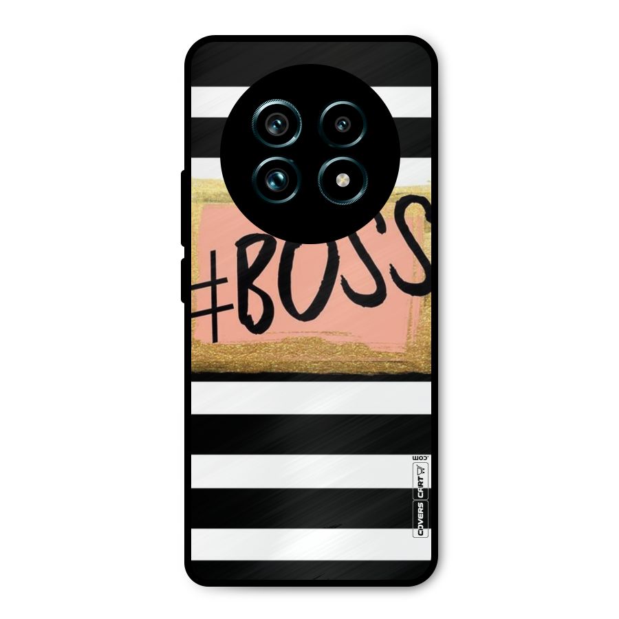 Boss Stripes Metal Back Case for Realme 13 Pro Plus