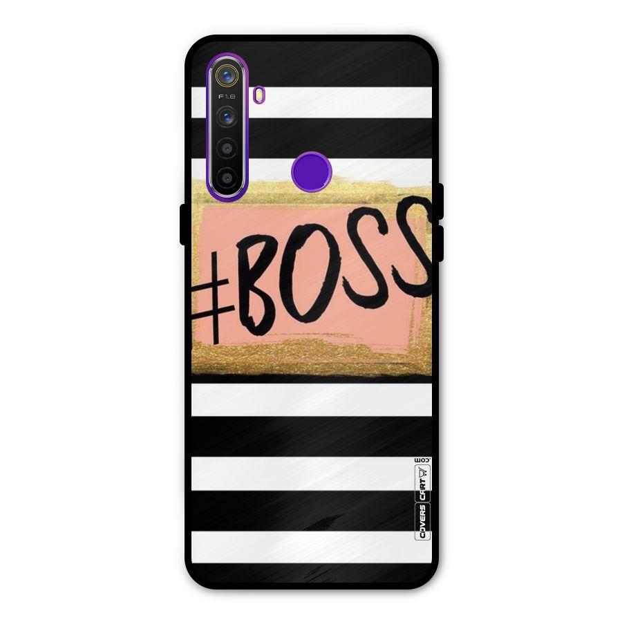 Boss Stripes Metal Back Case for Realme 5i
