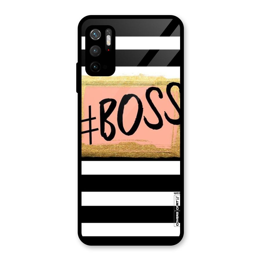 Boss Stripes Metal Back Case for Redmi Note 10T 5G