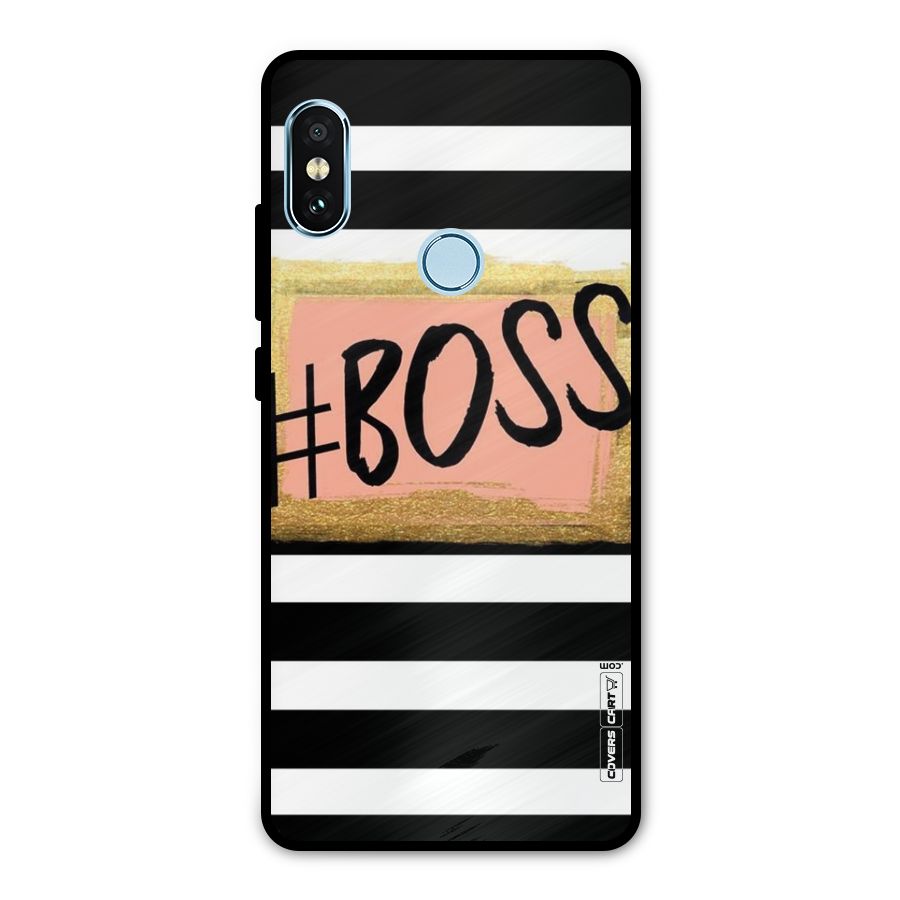 Boss Stripes Metal Back Case for Redmi Note 5 Pro