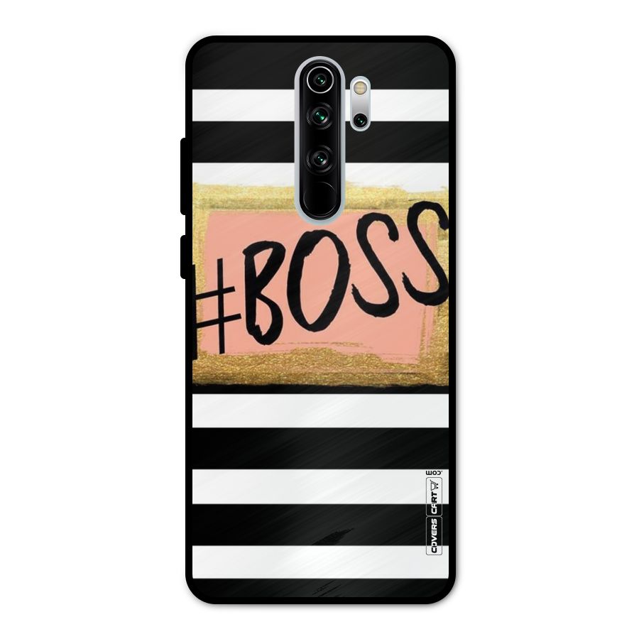 Boss Stripes Metal Back Case for Redmi Note 8 Pro