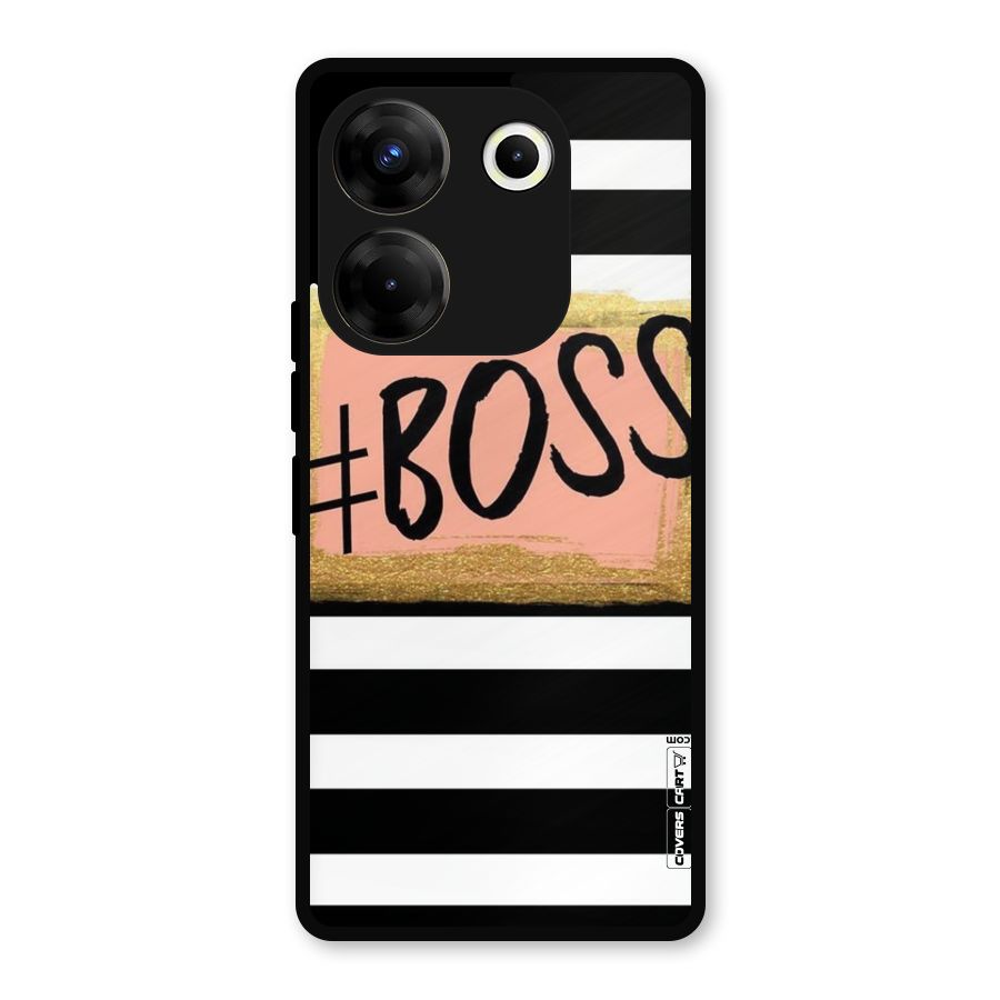 Boss Stripes Metal Back Case for Tecno Camon 20
