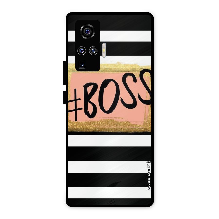 Boss Stripes Metal Back Case for Vivo X50 Pro