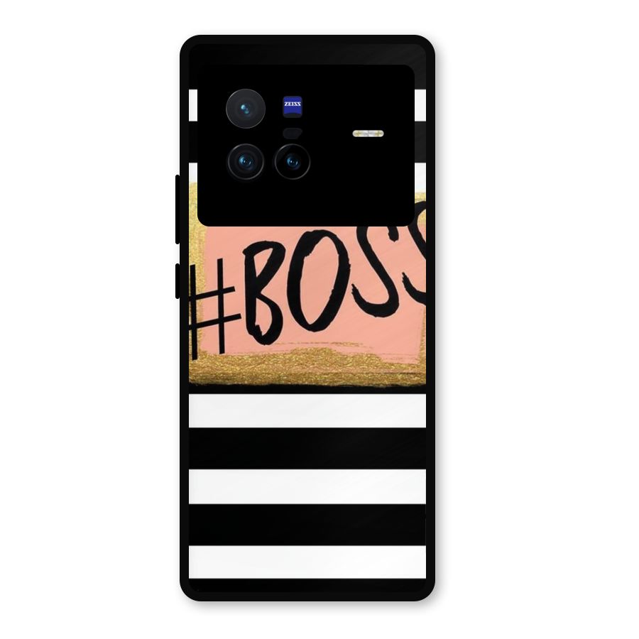 Boss Stripes Metal Back Case for Vivo X80
