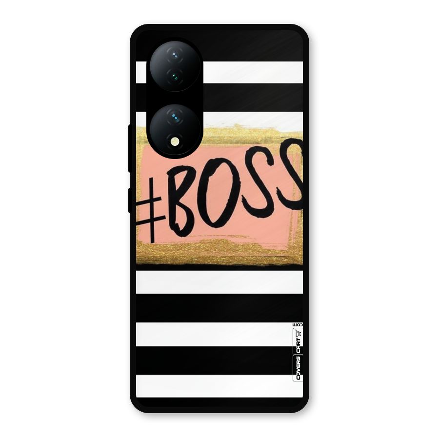 Boss Stripes Metal Back Case for Vivo Y100a