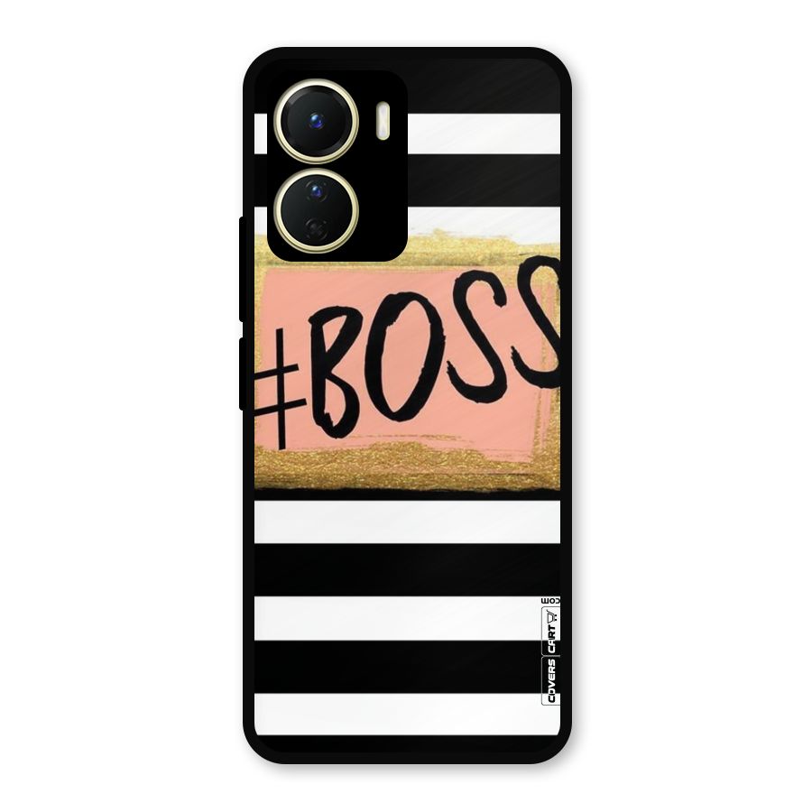 Boss Stripes Metal Back Case for Vivo Y16