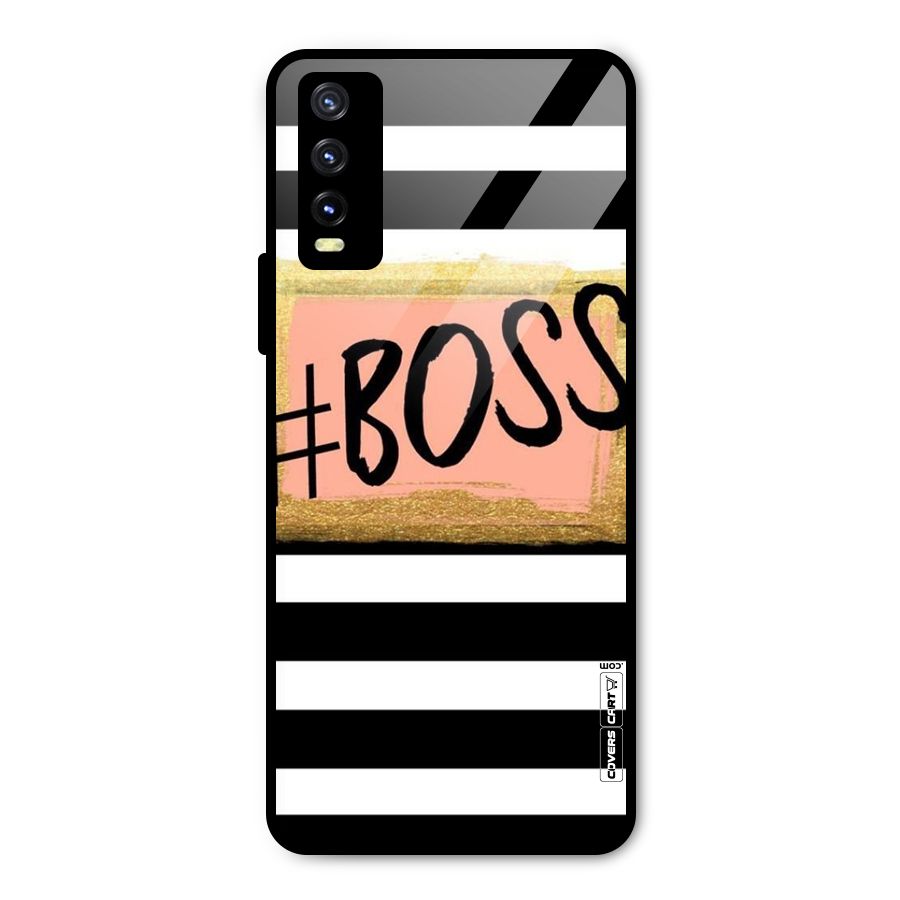 Boss Stripes Metal Back Case for Vivo Y20g