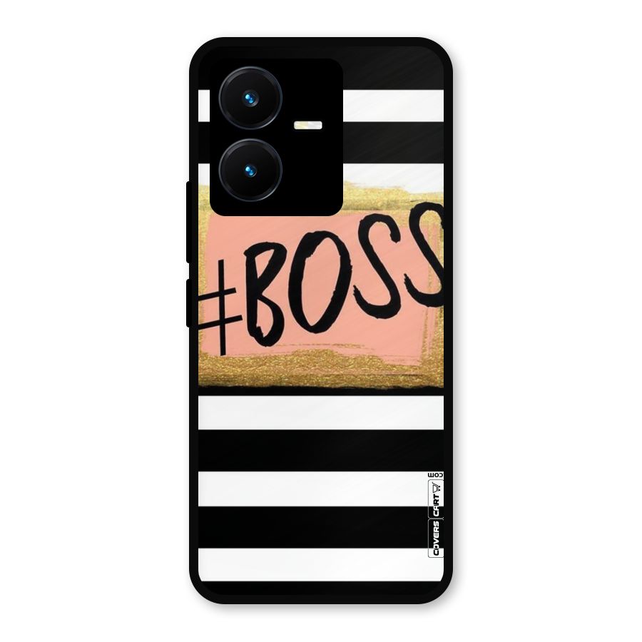 Boss Stripes Metal Back Case for Vivo Y22