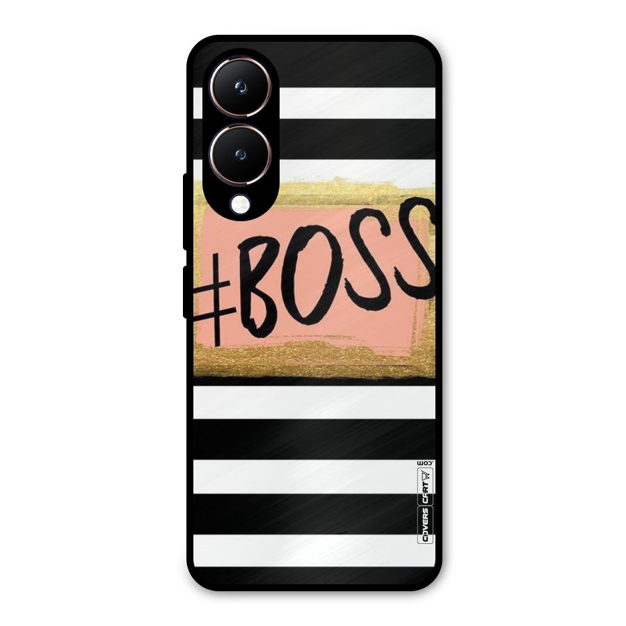 Boss Stripes Metal Back Case for Vivo Y28