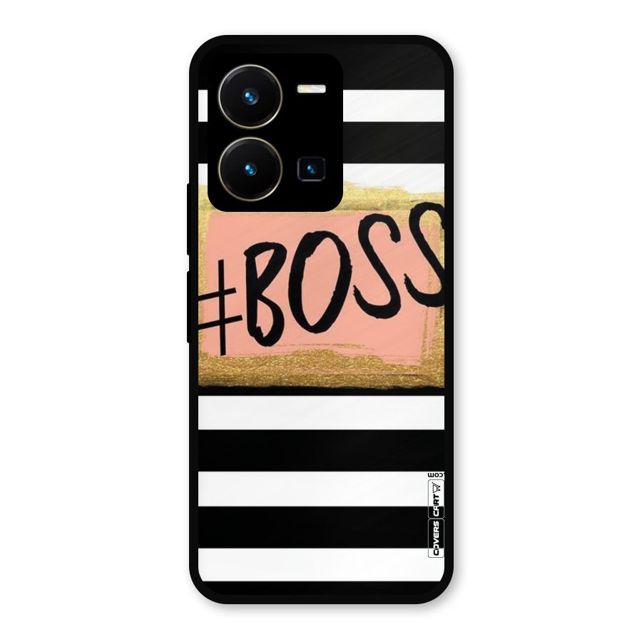 Boss Stripes Metal Back Case for Vivo Y35