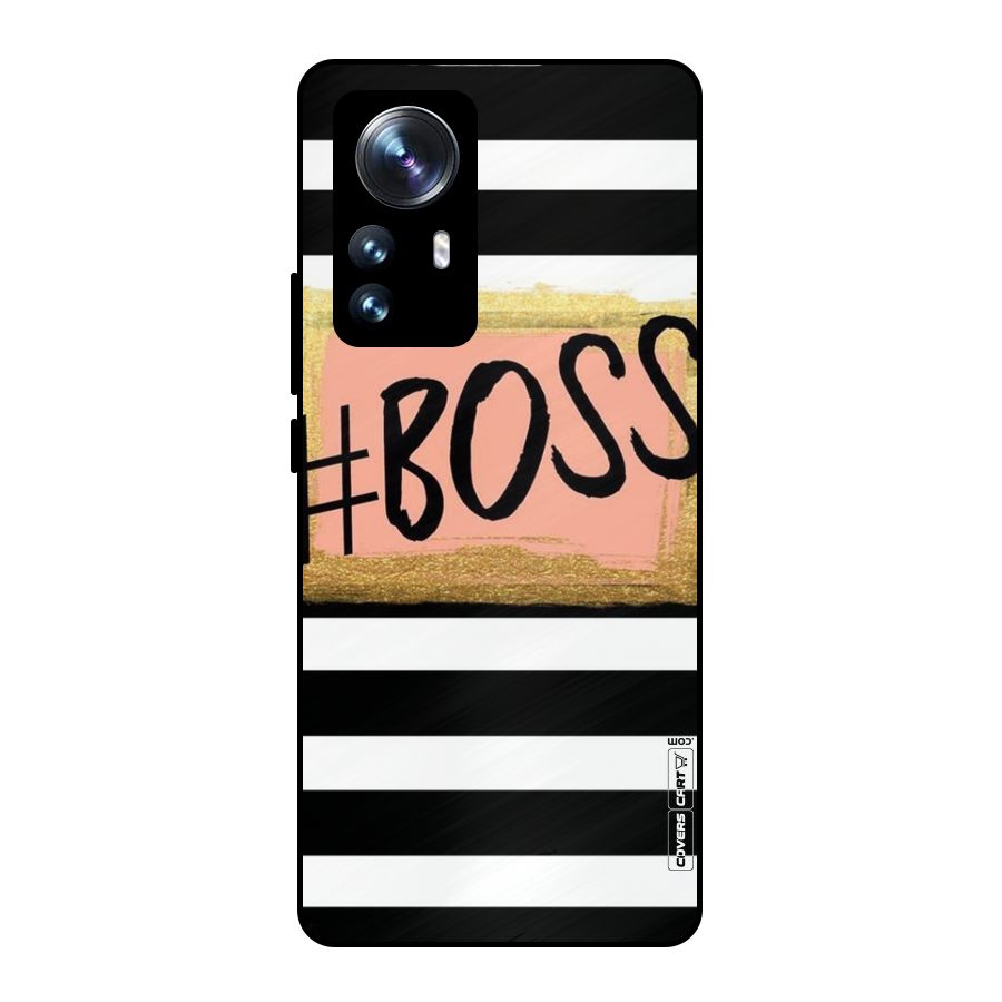 Boss Stripes Metal Back Case for Xiaomi 12 Pro