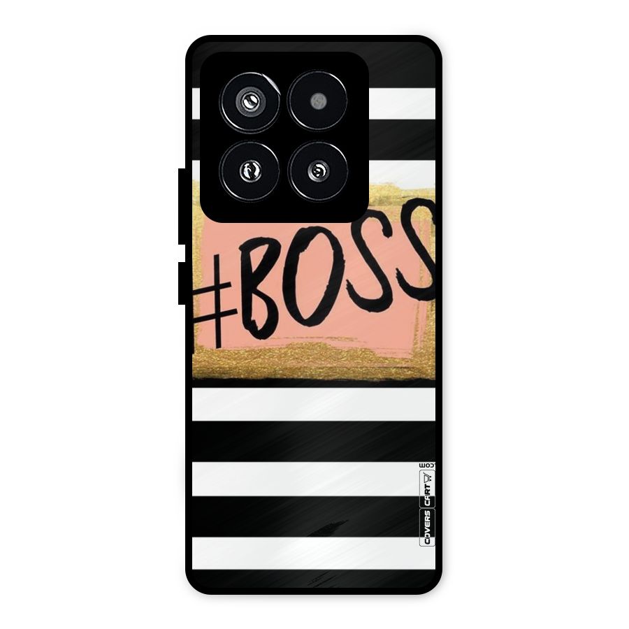 Boss Stripes Metal Back Case for Xiaomi 14 Pro