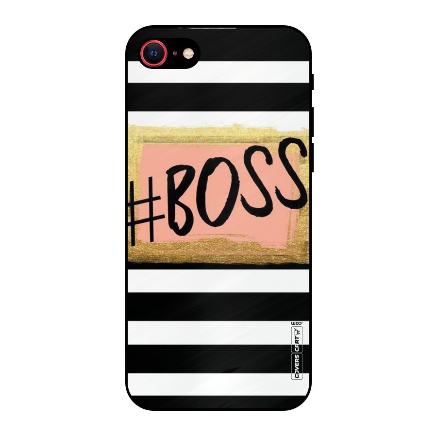 Boss Stripes Metal Back Case for iPhone SE 2020