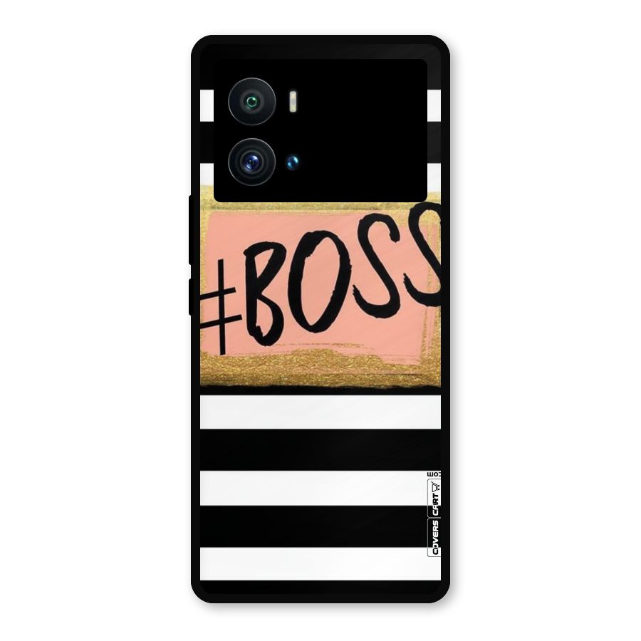 Boss Stripes Metal Back Case for iQOO 9 Pro