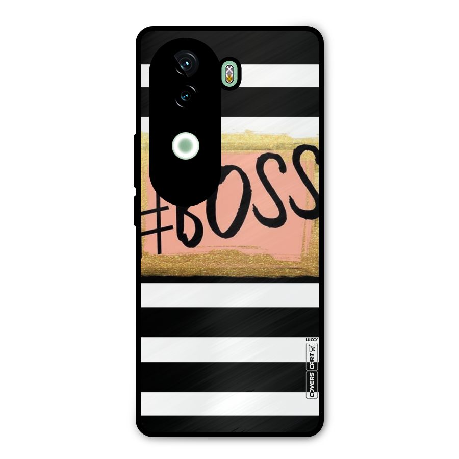 Boss Stripes Metal Back Case for iQOO Z9s