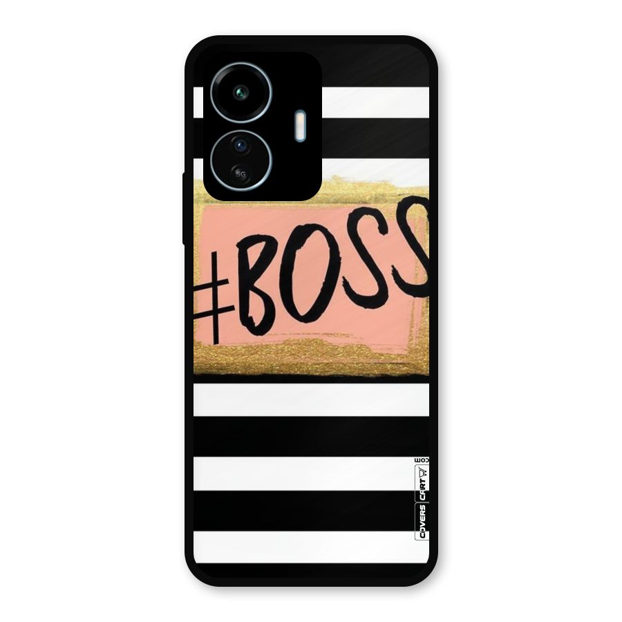 Boss Stripes Metal Back Case for vivo iQOO Z6 Lite 5G