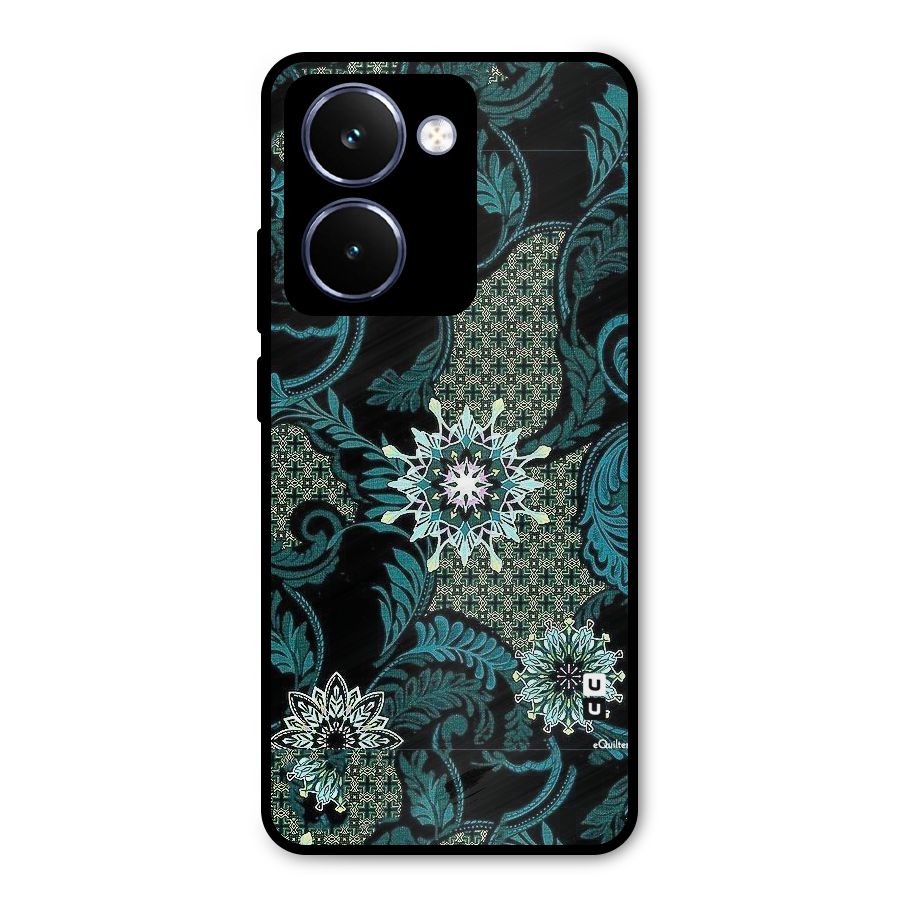 Bottle Green Floral Metal Back Case for Realme P3 Ultra