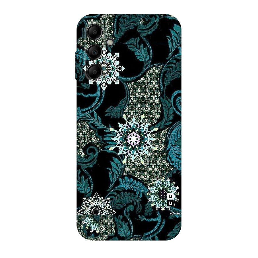 Bottle Green Floral Original Polycarbonate Back Case for Galaxy A14 5G