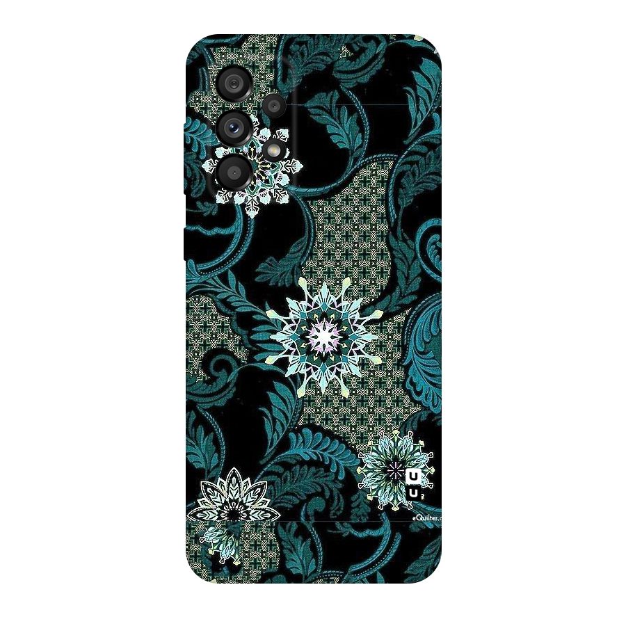 Bottle Green Floral Original Polycarbonate Back Case for Galaxy A73 5G