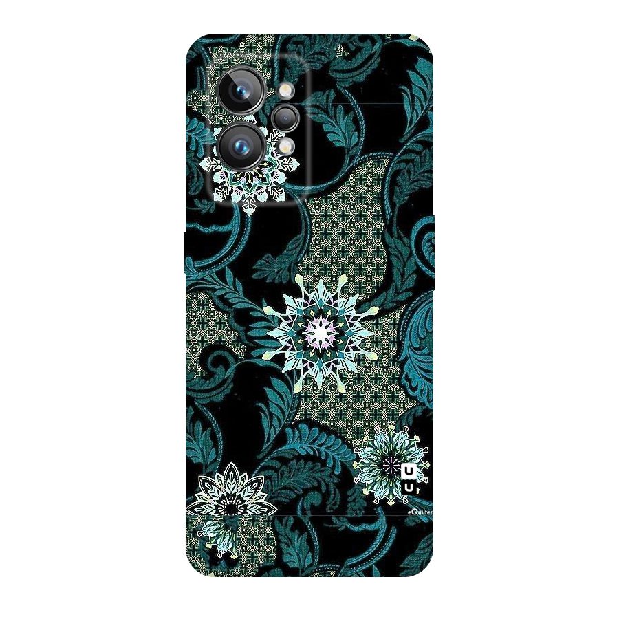 Bottle Green Floral Original Polycarbonate Back Case for Realme GT2 Pro
