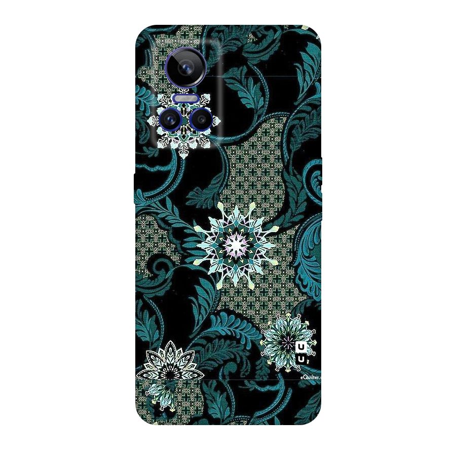 Bottle Green Floral Original Polycarbonate Back Case for Realme GT Neo 3