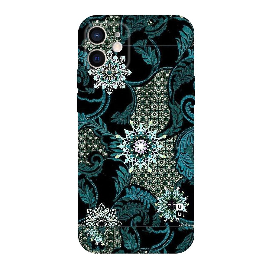 Bottle Green Floral Original Polycarbonate Back Case for iPhone 12